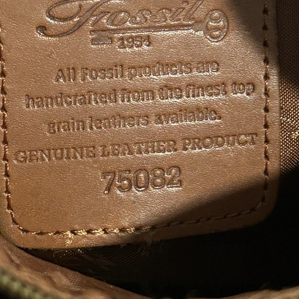 Fossil Tan Leather ShoulderCrossbody  Bag - Picture 9 of 10